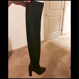 Over the knee faux suede boots- NEW